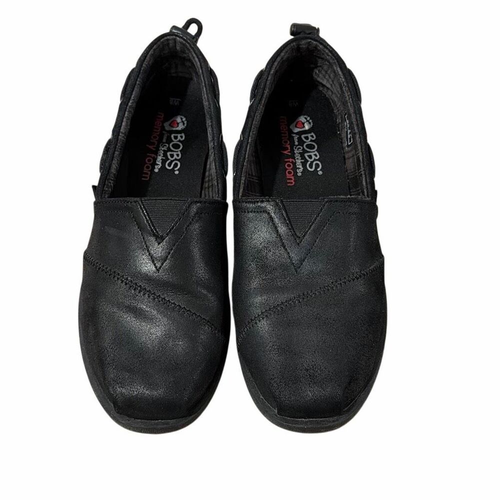 Bobs from Skechers Shoes Memory Foam Chill Lugs Urban Spell Black 113352 Sz 8